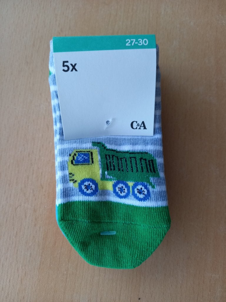 Nieuw pakket van 5 sneakersokken maat 27-30 jongen, Kinderen en Baby's, C&A, Nieuw, Ophalen of Verzenden, Jongen