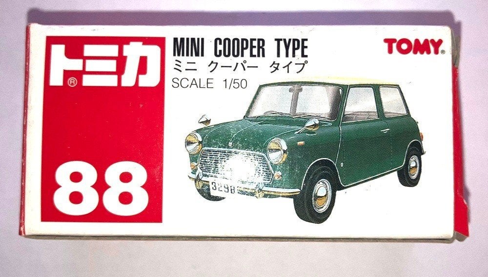 Mini Cooper Tomica # 88 origineel doosje., Hobby & Loisirs créatifs, Voitures miniatures | 1:50, Enlèvement ou Envoi, Neuf, Voiture