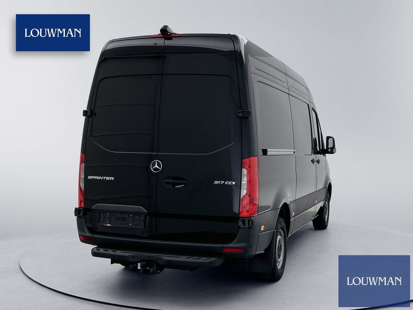Mercedes-Benz Sprinter 317 CDI L2H2 Pro Navigatie Trekhaak B, Automaat, Zwart, Mercedes-Benz, Bedrijf