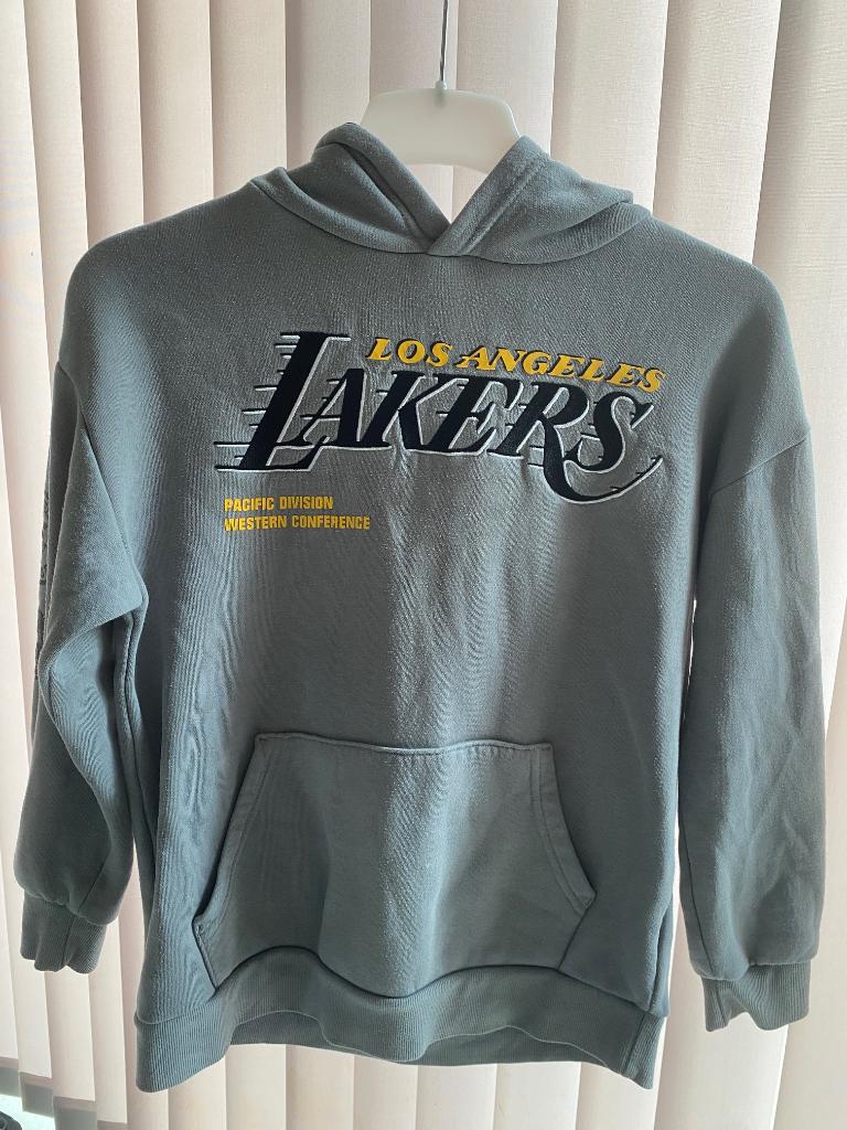 Sweat capuche NBA Los Angels Lakers gris / 10-11 ans, Garçon, Enlèvement ou Envoi, Pull ou Veste, NBA