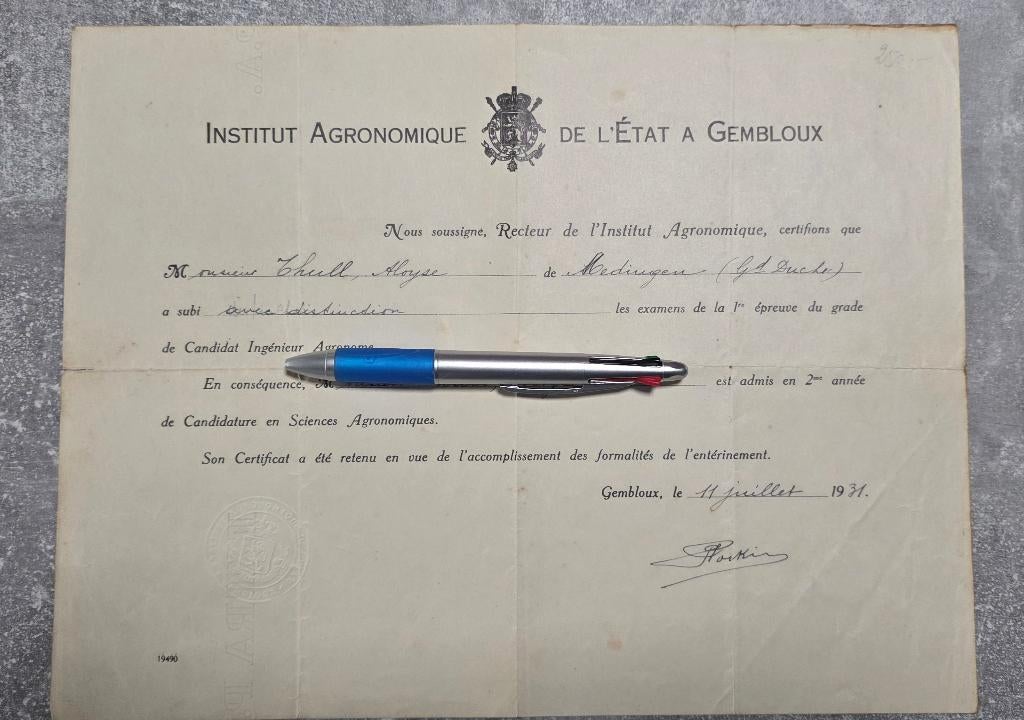 Gembloux+1931+, Verzamelen, Ophalen, 1920 tot 1940, Ongelopen, Namen