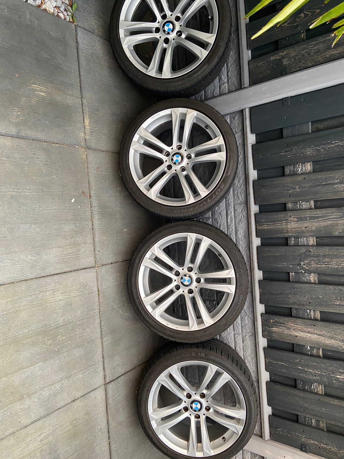 Bmw 1 serie e en f serie 18 inch wielenset, Autos : Pièces & Accessoires, Pneus & Jantes, Enlèvement, 18 pouces, Pneu(s)