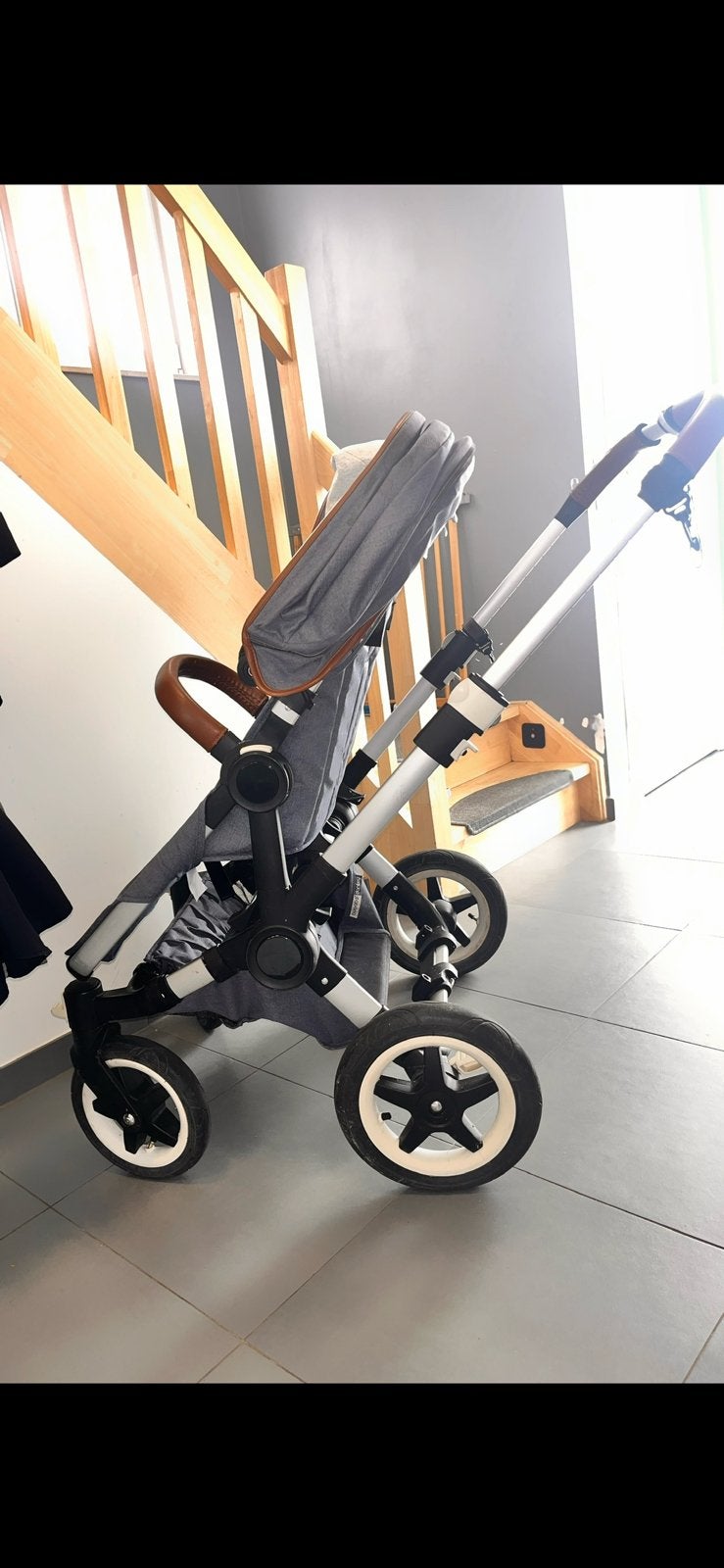 Tweelingbuggy bugabboo in zeer goede staat., Kinderen en Baby's, Kinderwagens en Combinaties, Ophalen, Zo goed als nieuw, Kinderwagen