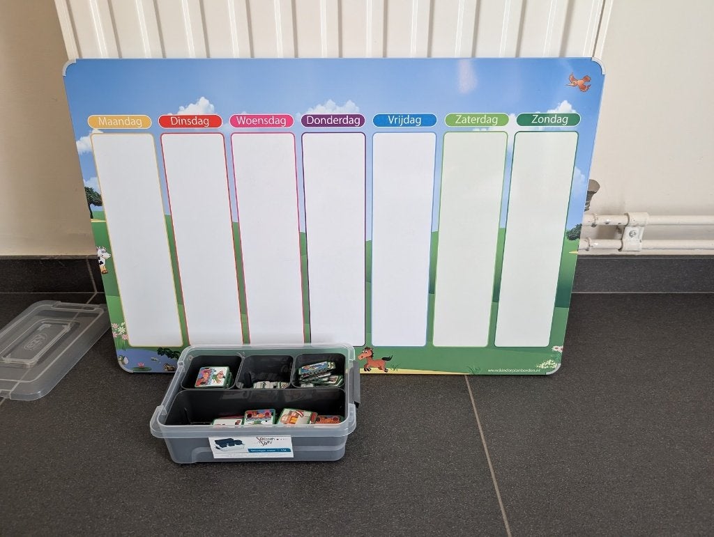 Planbord weide met extra magneetjes, Ophalen, Zo goed als nieuw, Magneetbord