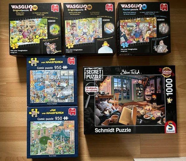 Puzzels Wasgij Jan van Haasteren 950 - 1000 stukjes, Enlèvement ou Envoi, 500 à 1500 pièces, Puzzle