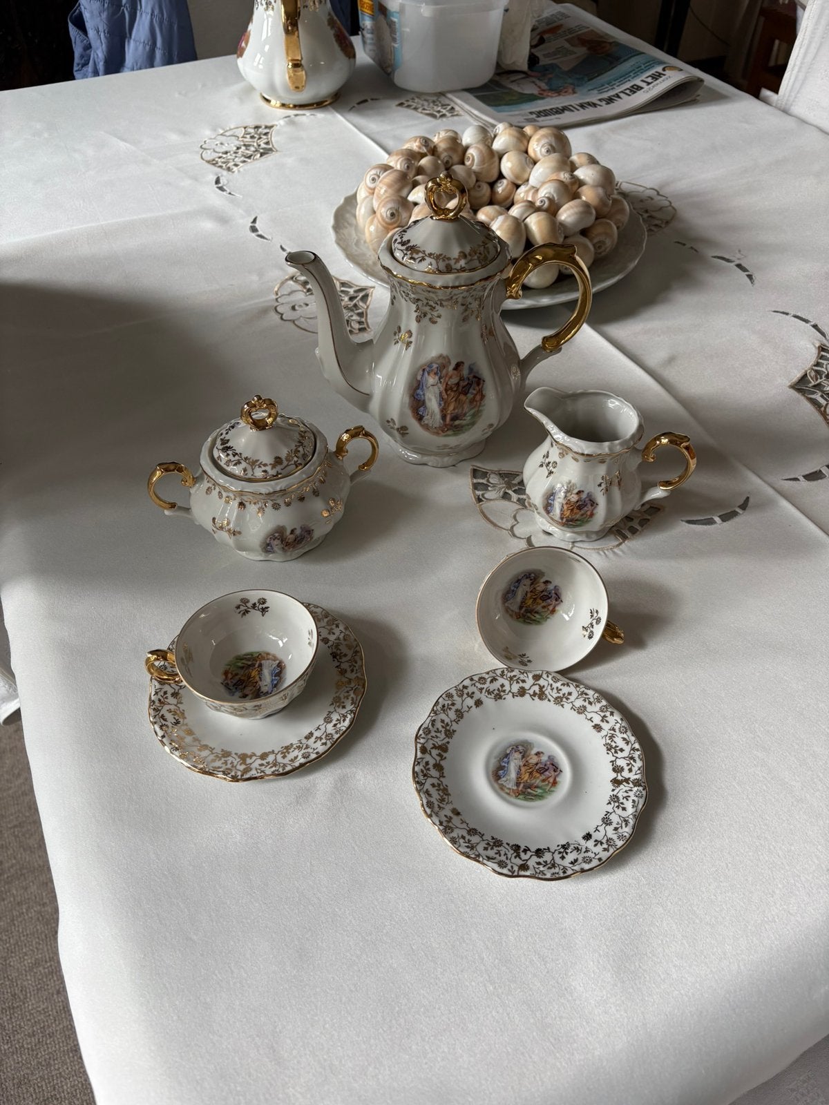 Très beau Petit service moka complet Bavaria, Antiquités & Art, Enlèvement ou Envoi