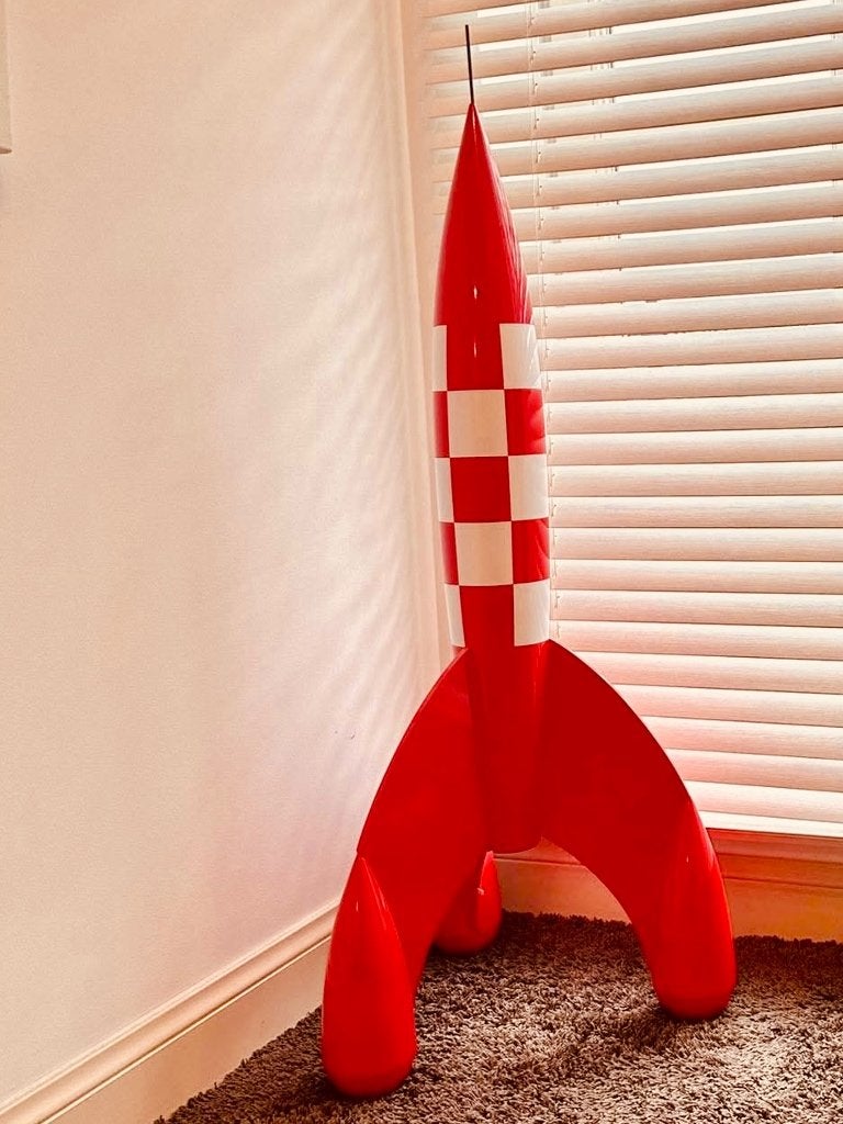 Fusée tintin moulinsart 120 cm, Ophalen of Verzenden, Kuifje, Zo goed als nieuw, Beeldje of Figuurtje