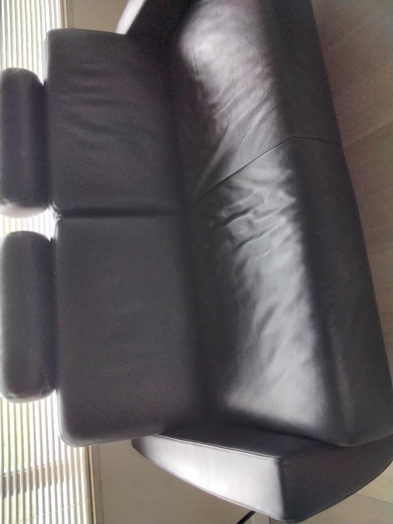 Lederen salon, Huis en Inrichting, Ophalen, Gebruikt, Leer
