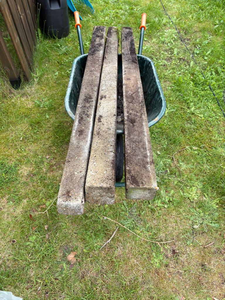 Palen beton, Tuin en Terras, Ophalen, Gebruikt, Minder dan 180 cm, Palen