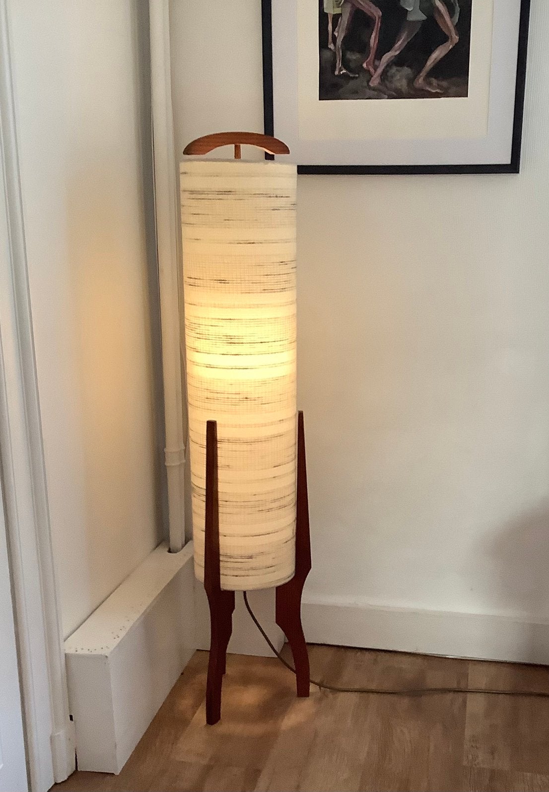 Lampe rocket années 50, Maison & Meubles, Lampes | Lampadaires, Enlèvement ou Envoi, Bois, Utilisé, 100 à 150 cm