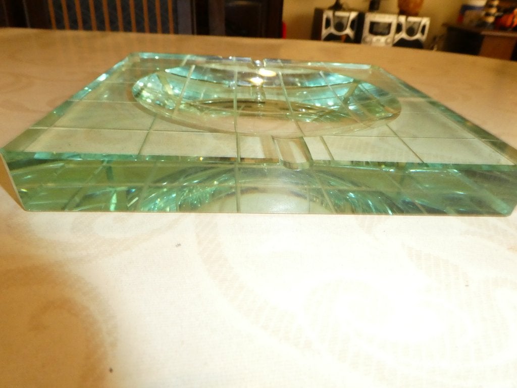 oude design asbak kristal., Antiek en Kunst, Ophalen
