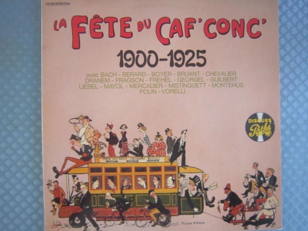 2lp fete du caf conc 1900/1925, Cd's en Dvd's, Vinyl | Overige Vinyl, Ophalen