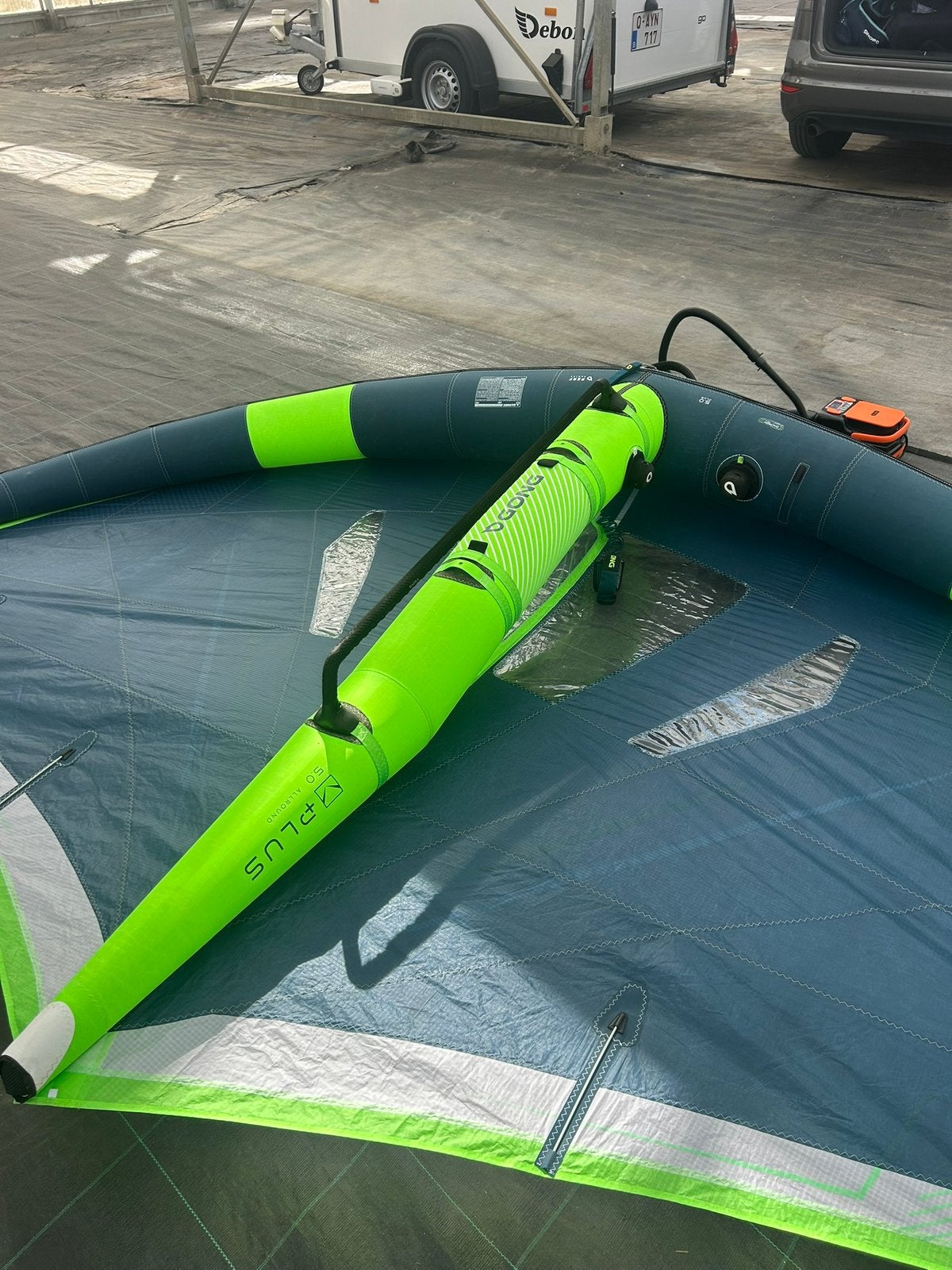 Gong wing plus 5 meter, Watersport en Boten, Ophalen, Zo goed als nieuw