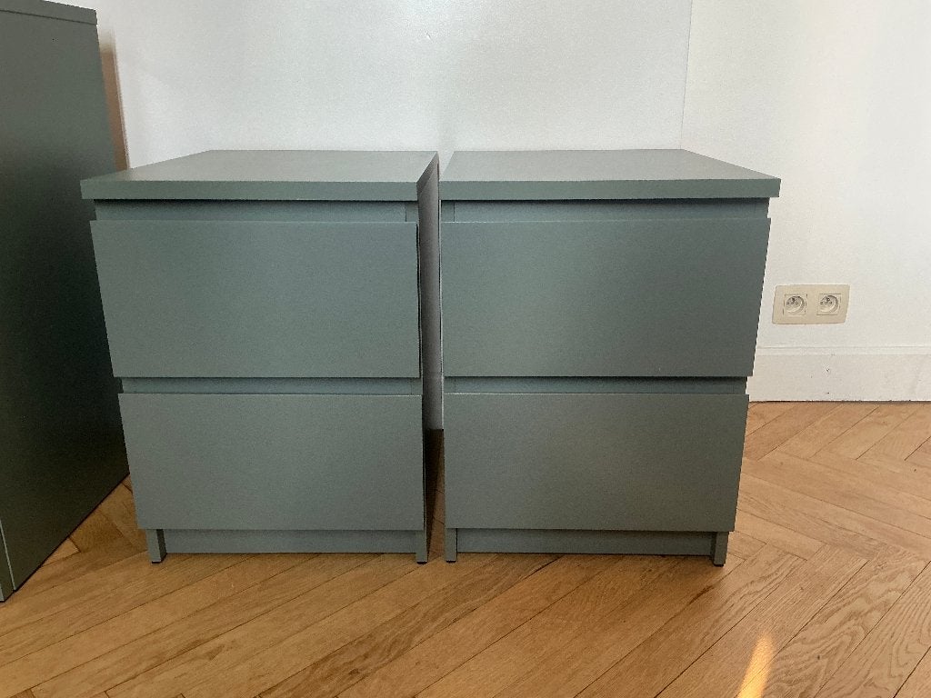 Ikea Malm night tables (2), Maison & Meubles, Enlèvement, Utilisé, 45 à 65 cm, 55 à 70 cm