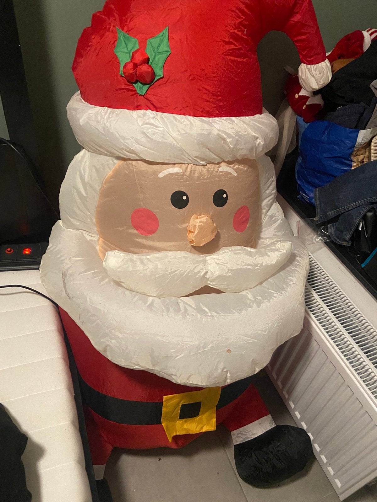 Santa Claus groot elektrisch opblaasbaar, Diversen, Ophalen of Verzenden, Zo goed als nieuw