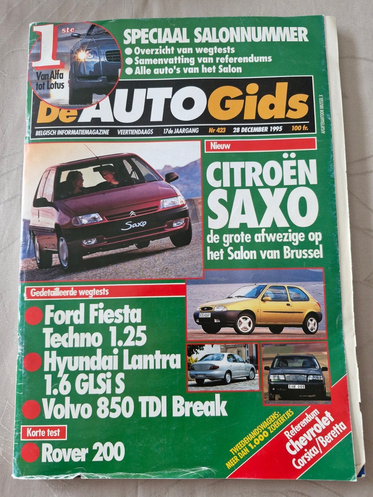 Autogids 423, Boeken, Ophalen of Verzenden