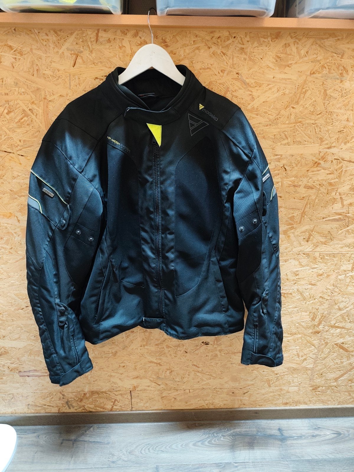Veste moto été (ventilée) Modeka Upswing noir et jaune 4XL, Enlèvement ou Envoi