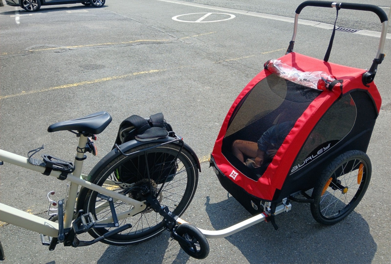 remorque 2 enfants Burley Honey-bee, Fietsen en Brommers, Ophalen