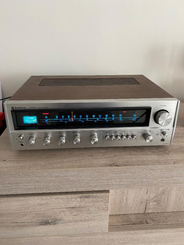 Sanyo versterker Reciever gerecapt, Refurbished, Ophalen, Overige merken, Minder dan 60 watt