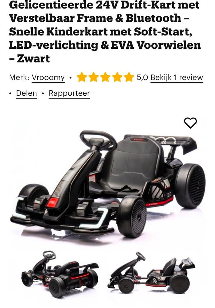 DRIFT-KART NIEUW IN DOOS, Ophalen