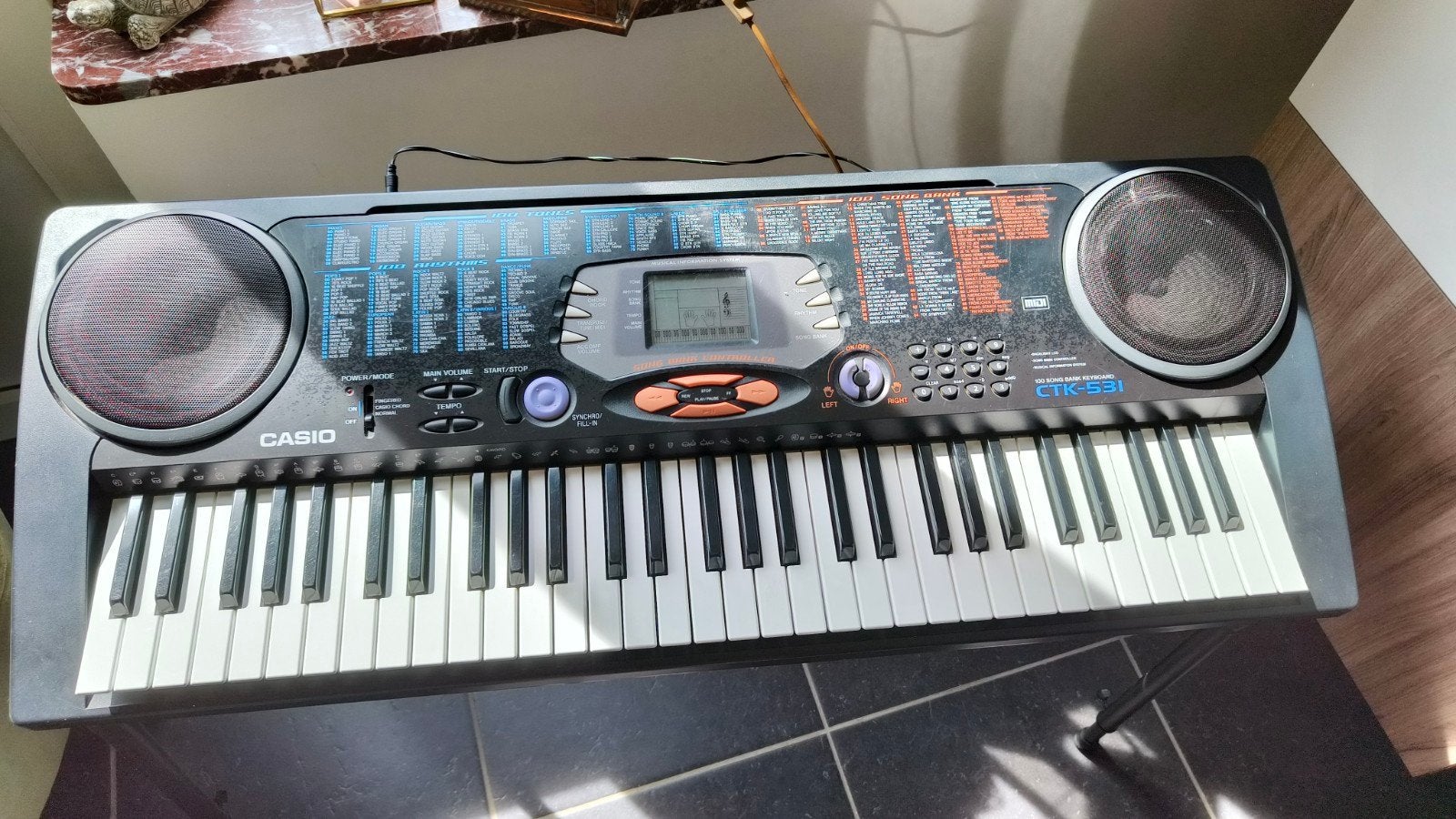 Synthesizer piano CASIO CTK-531, Muziek en Instrumenten, Keyboards, Ophalen, Gebruikt, 61 toetsen, Casio
