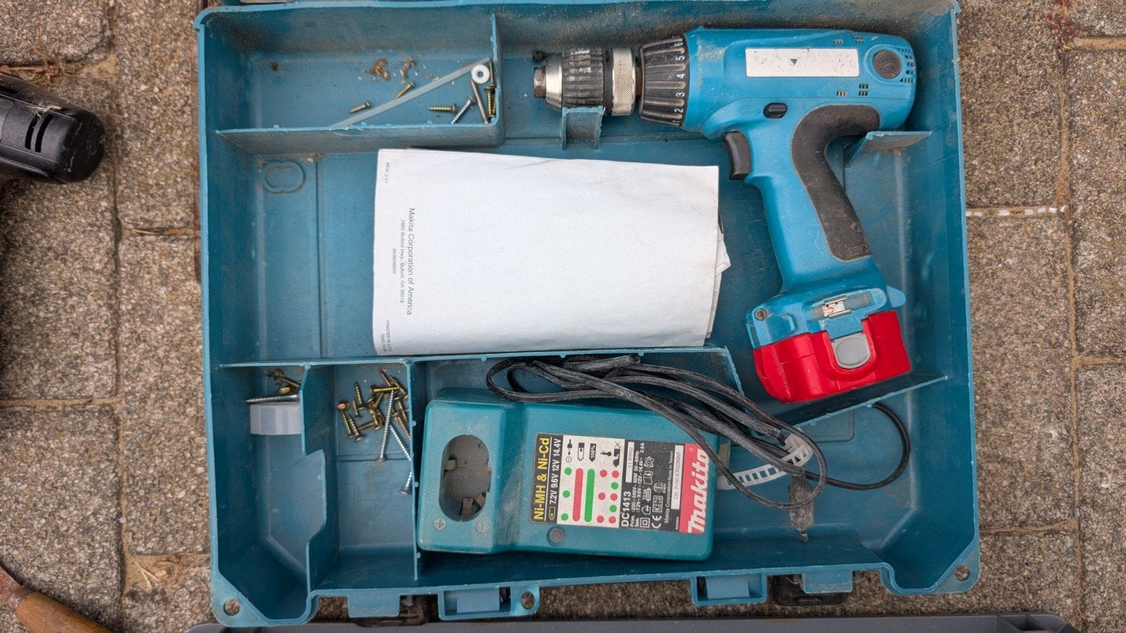 Makita 6317D, Gebruikt, Variabele snelheid, Ophalen of Verzenden, Boor- en Schroefmachine