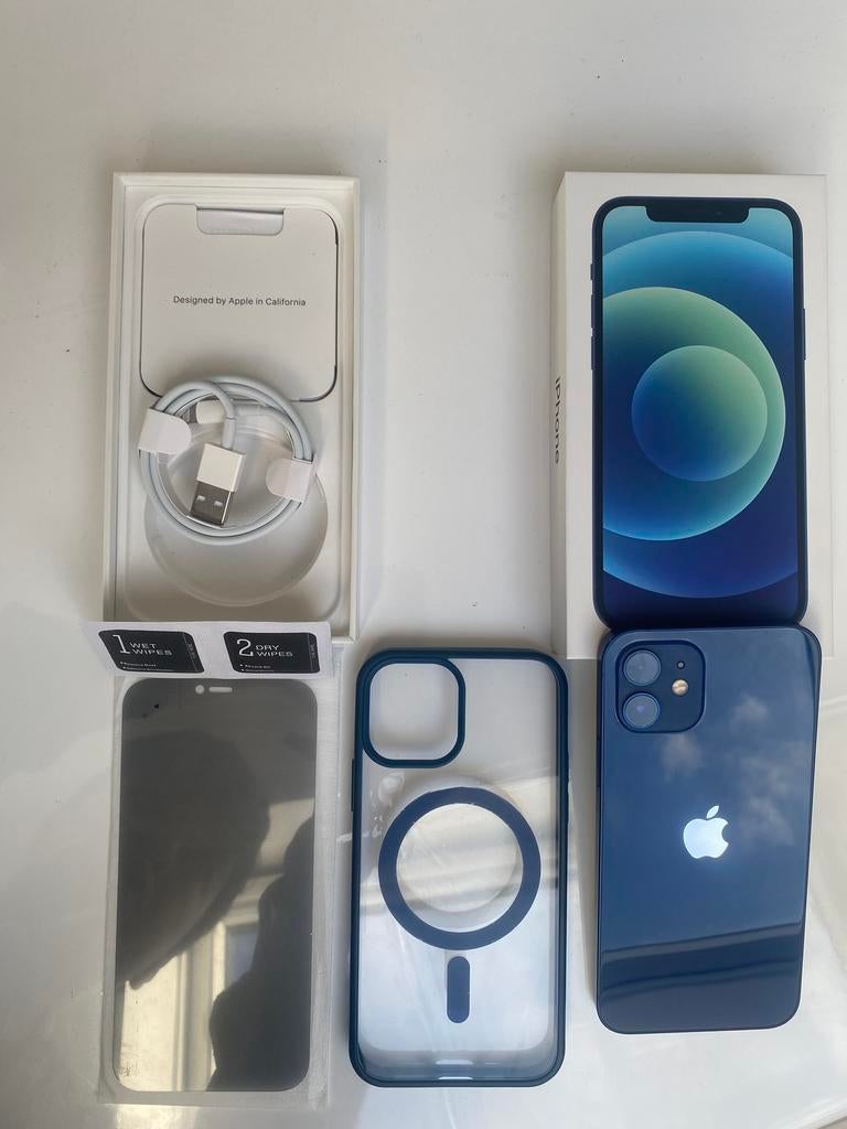 Iphone 12 128Gb Donkerblauw, 128 GB, Blauw, Ophalen of Verzenden, Zo goed als nieuw