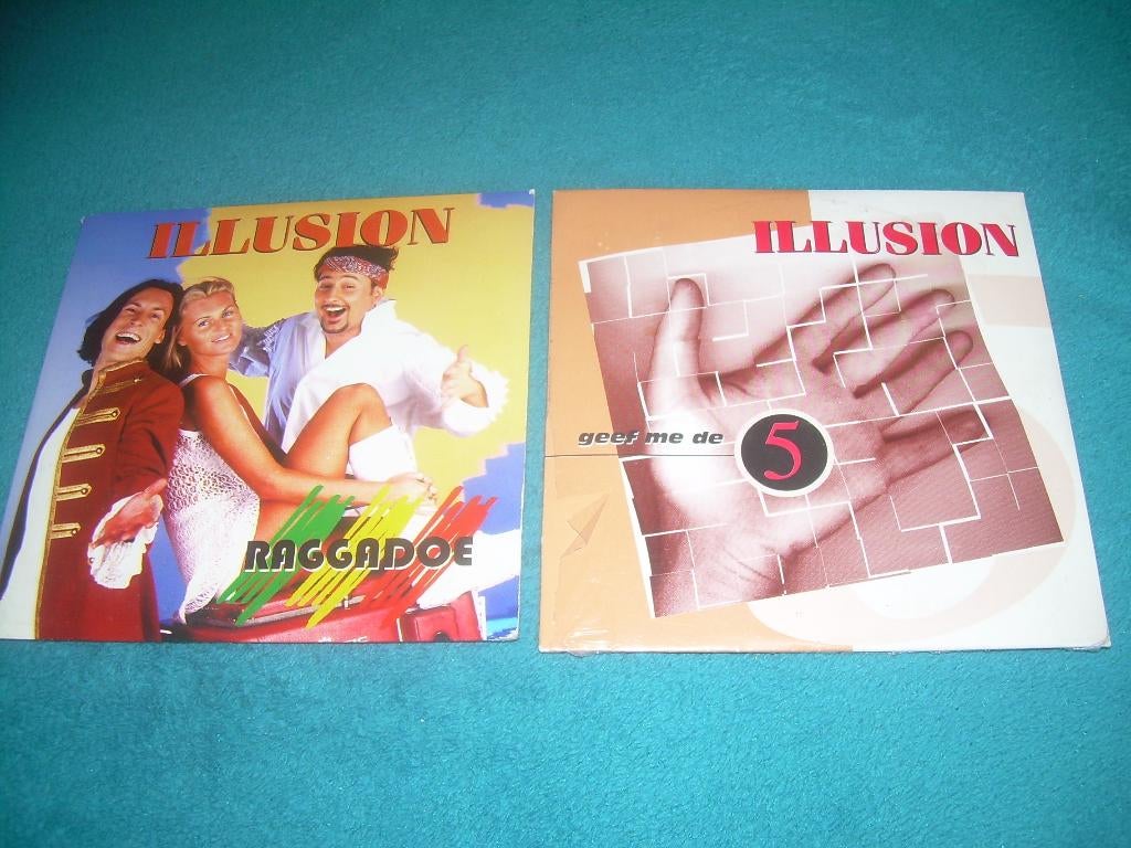 2 CD  SINGLES - ILLUSION, CD & DVD, CD Singles, 2 à 5 singles, Enlèvement ou Envoi, Comme neuf, En néerlandais