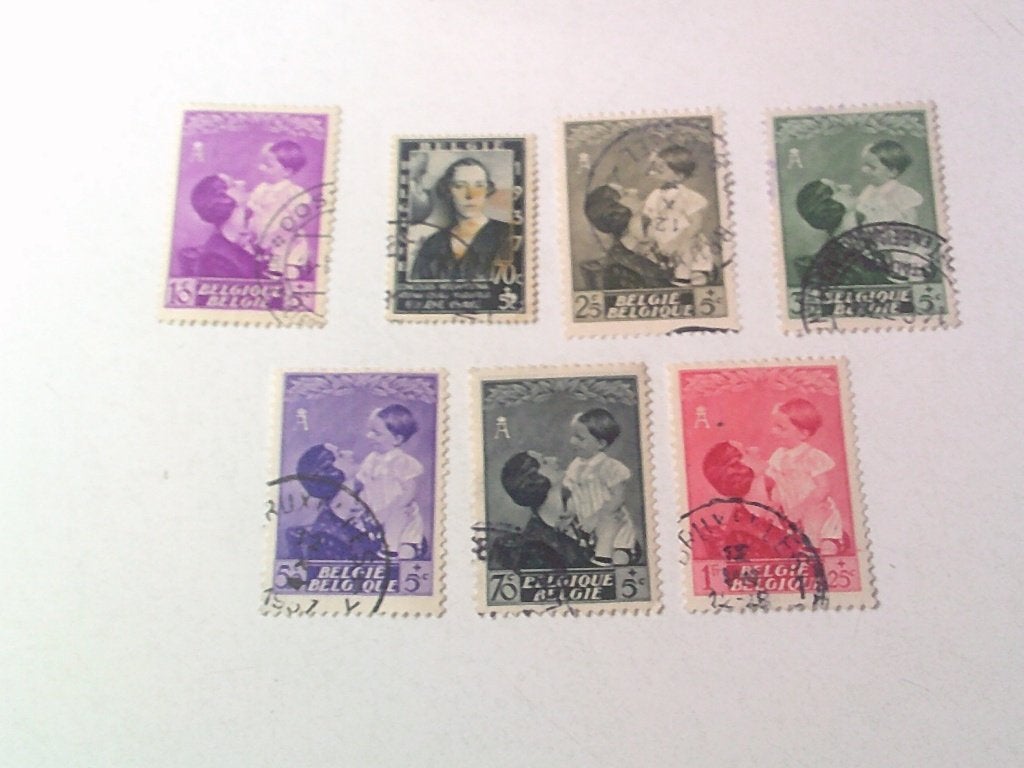 7 oude postzegels, Enlèvement ou Envoi, Affranchi, Timbre-poste, Maison royale