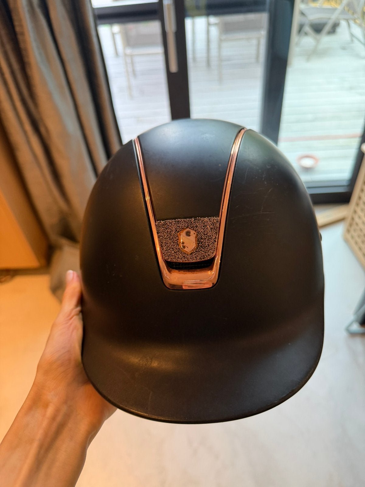 Samshield rijhelm, Enlèvement ou Envoi, Rose, Casque d'équitation/bombe, Utilisé