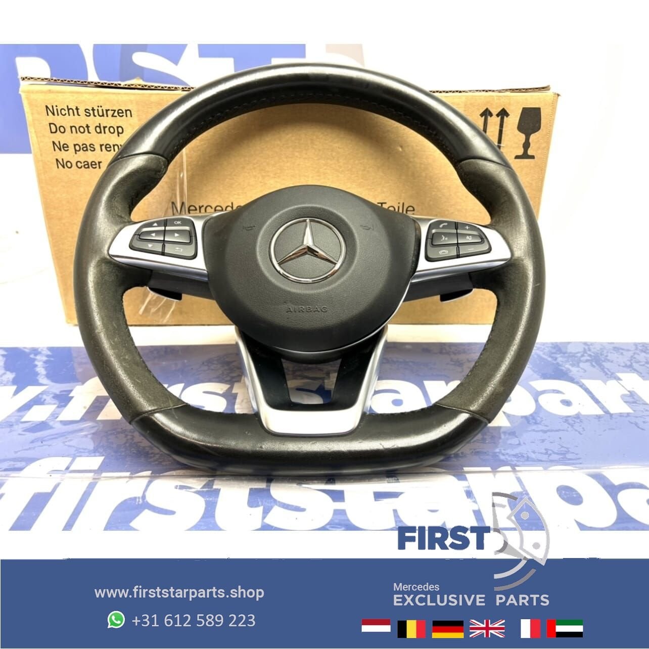 A45 CLA45 GLA45 AMG STUUR + AIRBAG 2018 45 63 STUURWIEL + AI, Auto-onderdelen, Gebruikt, -, Ophalen of Verzenden, -
