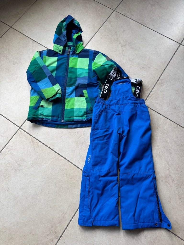 Skipak kind 2-delig maat 110, Sport en Fitness, Skiën en Langlaufen, Zo goed als nieuw, Kleding, Ski, Ophalen