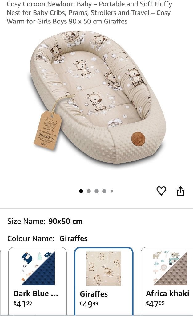 Babynest Cozy Cocoon – voor newborn, Kinderen en Baby's, Ophalen of Verzenden, Zo goed als nieuw, Overige typen