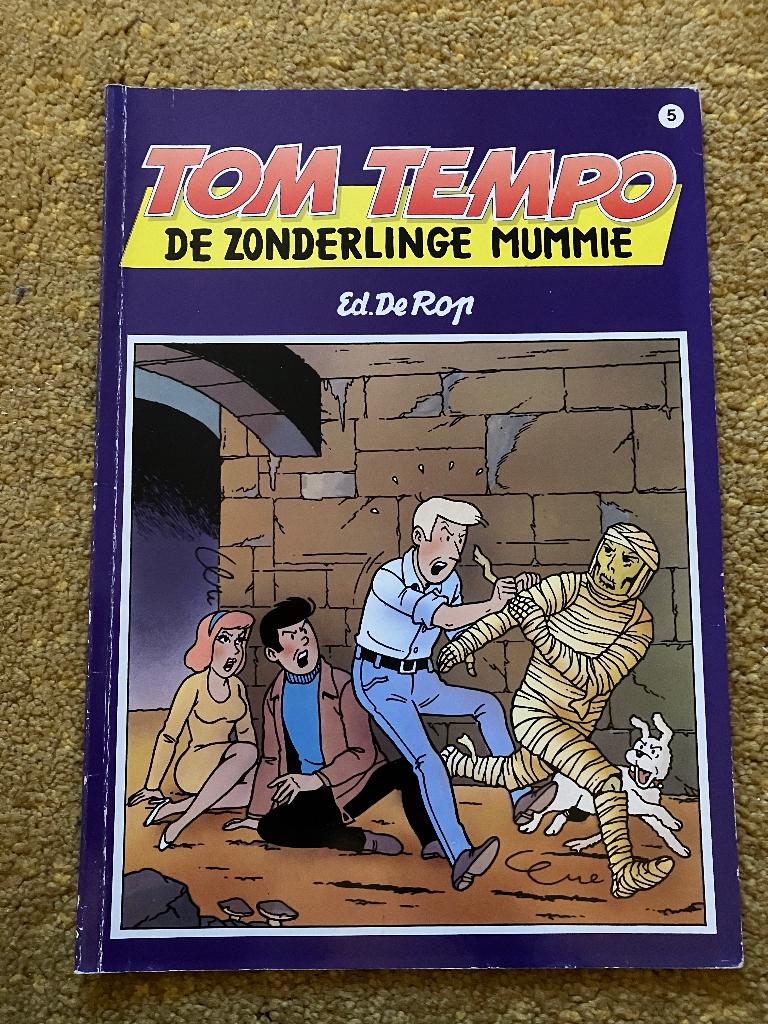 Tom Tempo - 5 - De zonderlinge mummie, Boeken, Eén stripboek, Ophalen of Verzenden, Gelezen