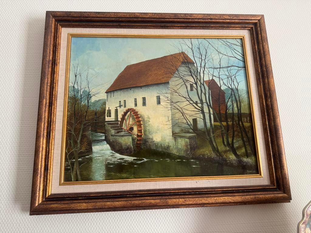 Mooi olieverf schilderij Tommemolen, Ophalen