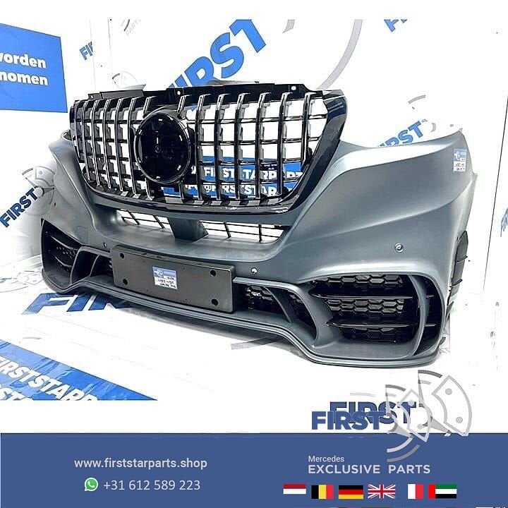 W907 AMG STYLE BUMPER Mercedes SPRINTER W910 VOORBUMPER SPOR, Gebruikt, -, Voor, Ophalen of Verzenden