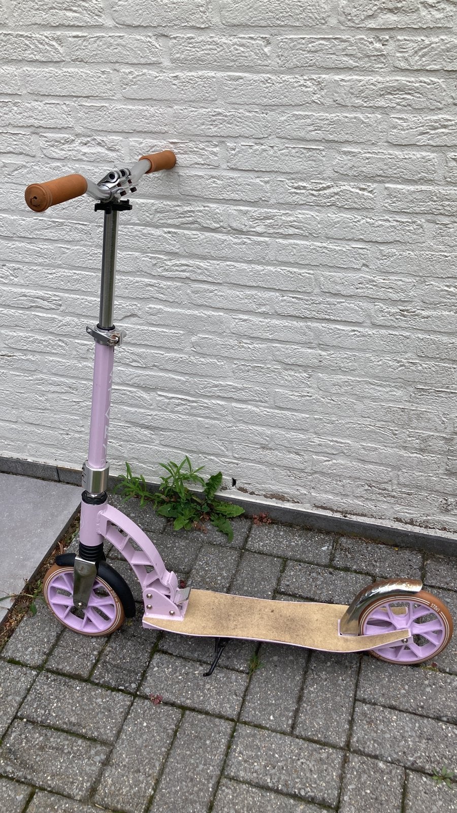 Paarse kinderstep, Fietsen en Brommers, Steps, Ophalen, Gebruikt