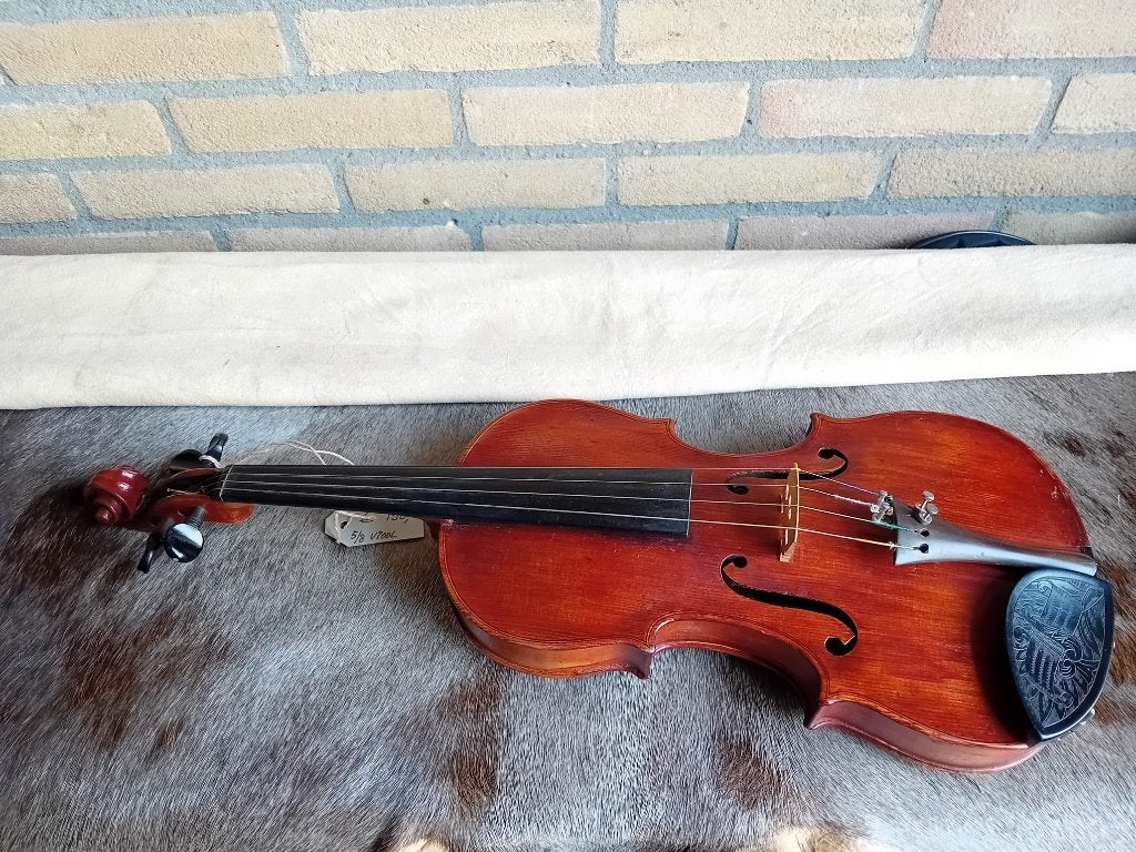 5/8 viool met stok en koffer, Muziek en Instrumenten, Gebruikt, Overige formaten, Viool, Ophalen of Verzenden
