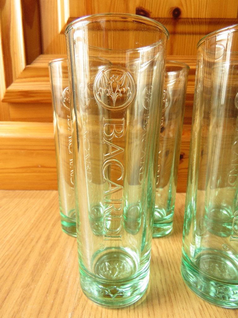 ensemble de 9 verres Bacardi long dring de 0.2L, Enlèvement ou Envoi, Comme neuf, Autres types