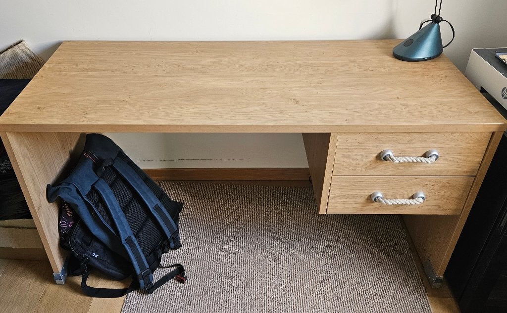 Bureau style marin + Petite Armoire, Maison & Meubles, 70 à 120 cm, Enlèvement, Utilisé, 120 à 170 cm