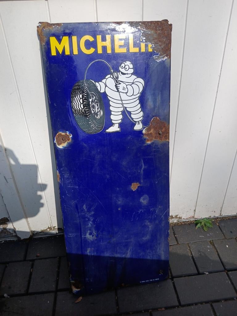 Michelin emaillebord, Ophalen of Verzenden