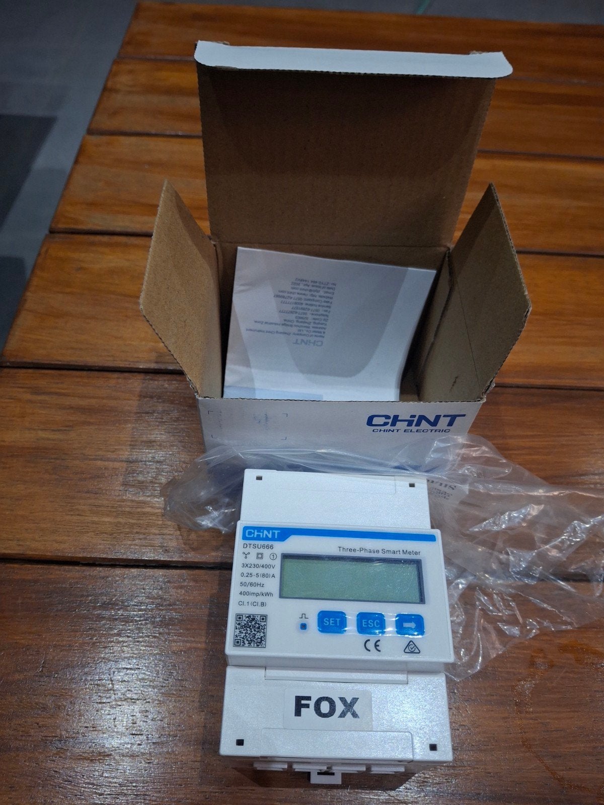 Chint DTSU666 3-Fase Slimme Meter (Directe meting 80A), Ophalen