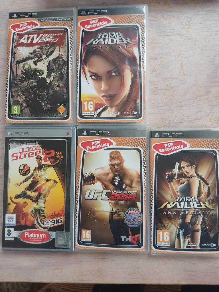 5 psp-spellen, PSP