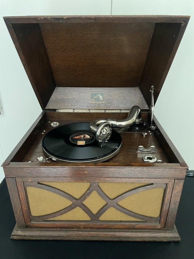 Grammofoon His Masters Voice model 104, Antiek en Kunst, Ophalen