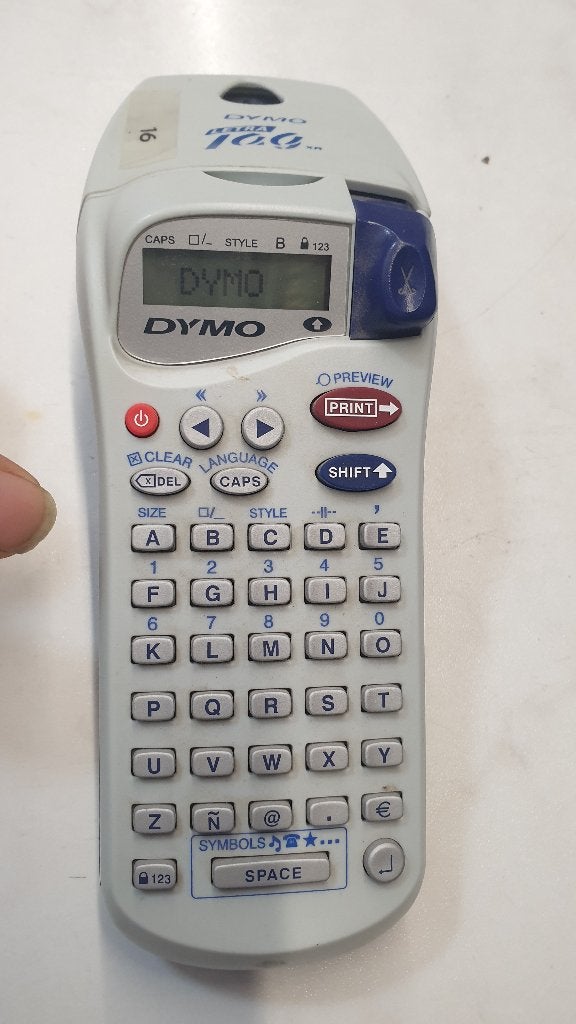 jw1418: Dymo Letra Tag XR 12 mm (met handleiding), Ophalen of Verzenden, Zo goed als nieuw, Tape-label, Dymo