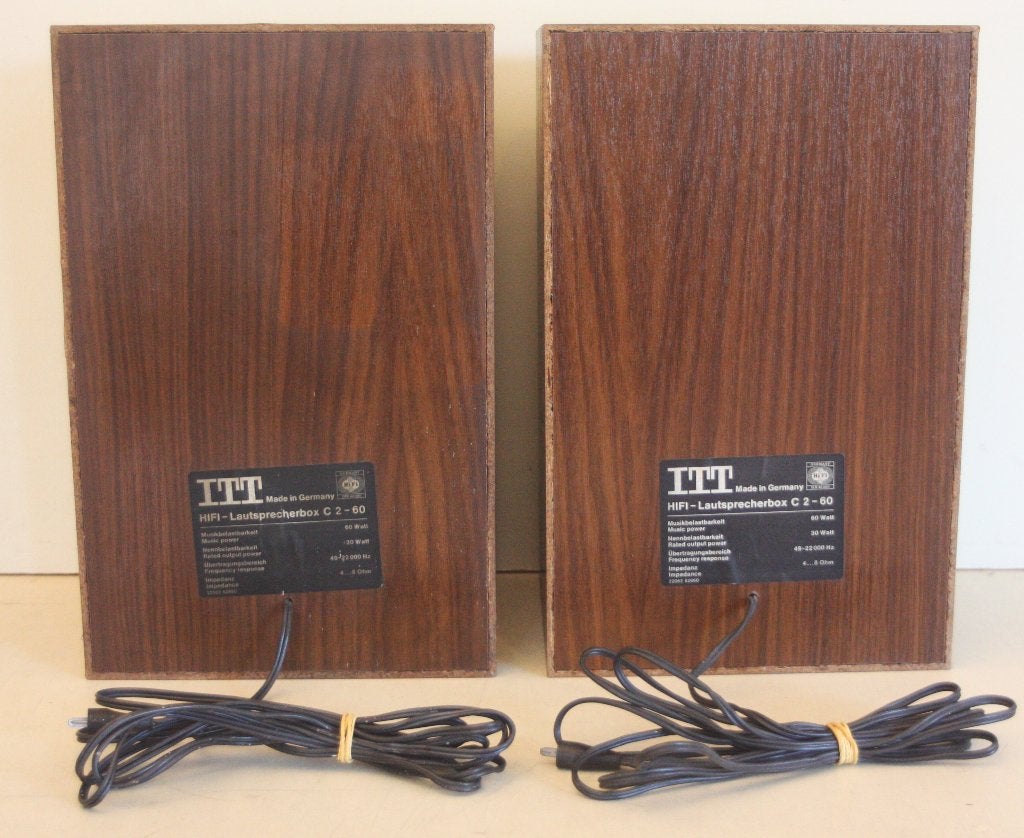 ITT Luidsprekers / Model C2-60 / 60 Watt / 4-8 Ohm / 3-Way, Audio, Tv en Foto, Stereo speakers, Basreflex, Ophalen of Verzenden
