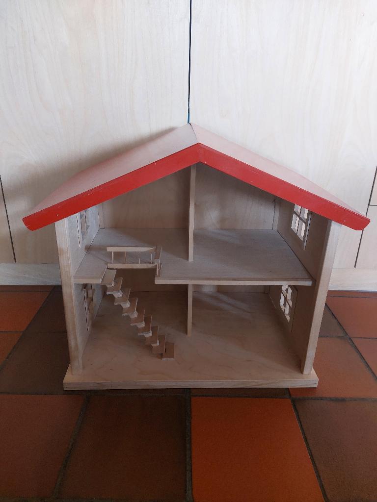 Houten poppenhuis, Kinderen en Baby's, Speelgoed | Poppenhuizen, Ophalen, Gebruikt, Poppenhuis