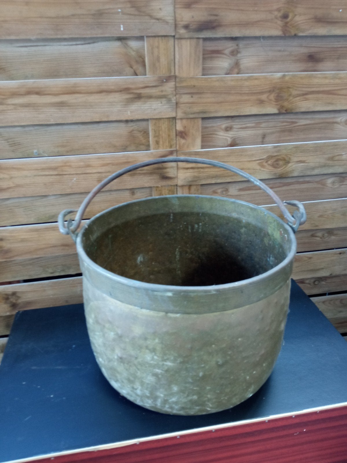 Antieke koperen ketel, Enlèvement, Cuivre
