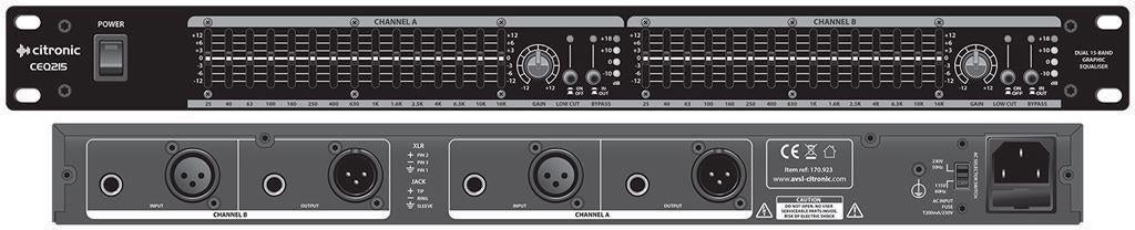 Dual 15-bands grafische equalizer, Ophalen of Verzenden, Nieuw