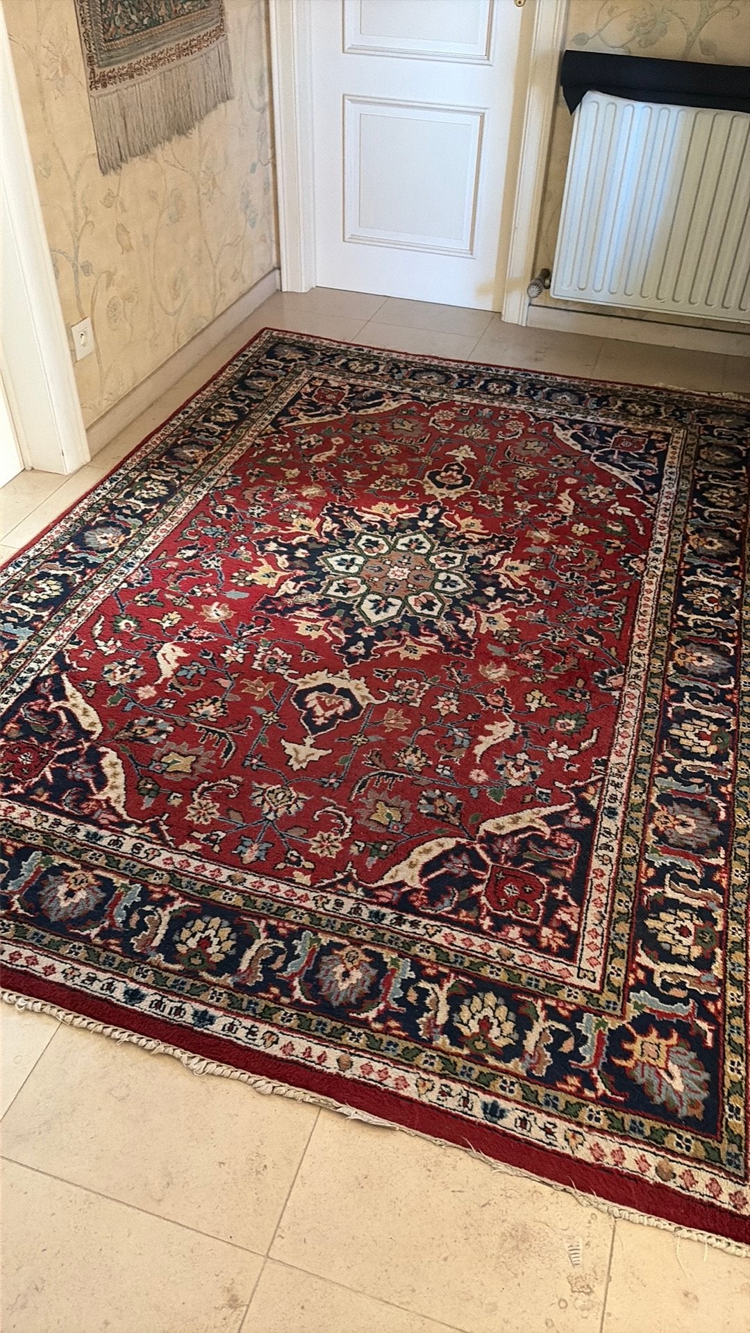 Perzisch-Heriz handgeknoopt tapijt, Huis en Inrichting, Ophalen, Gebruikt, 150 tot 200 cm, 200 cm of meer